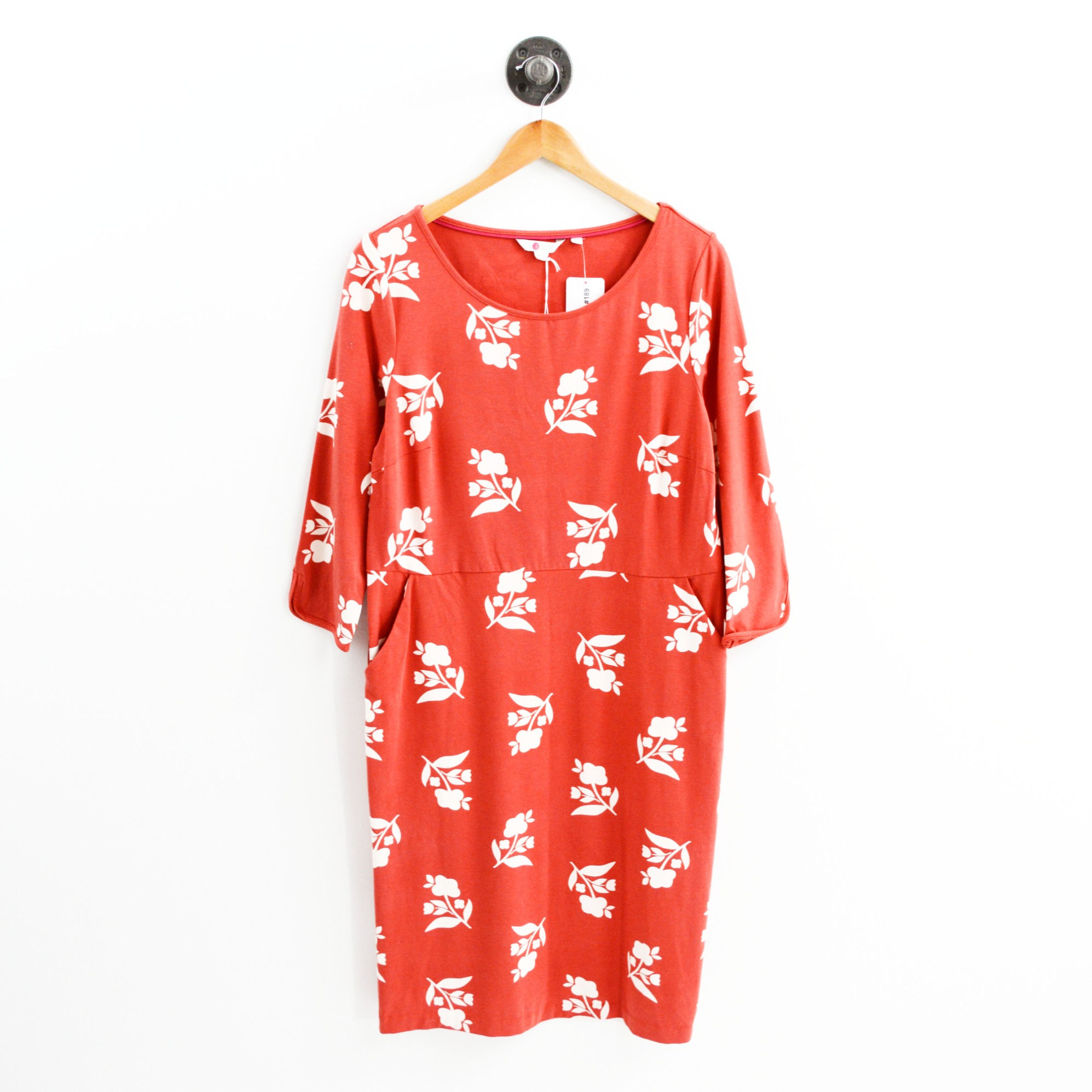 Boden Floral 3/4 Sleeve Dress #189-21