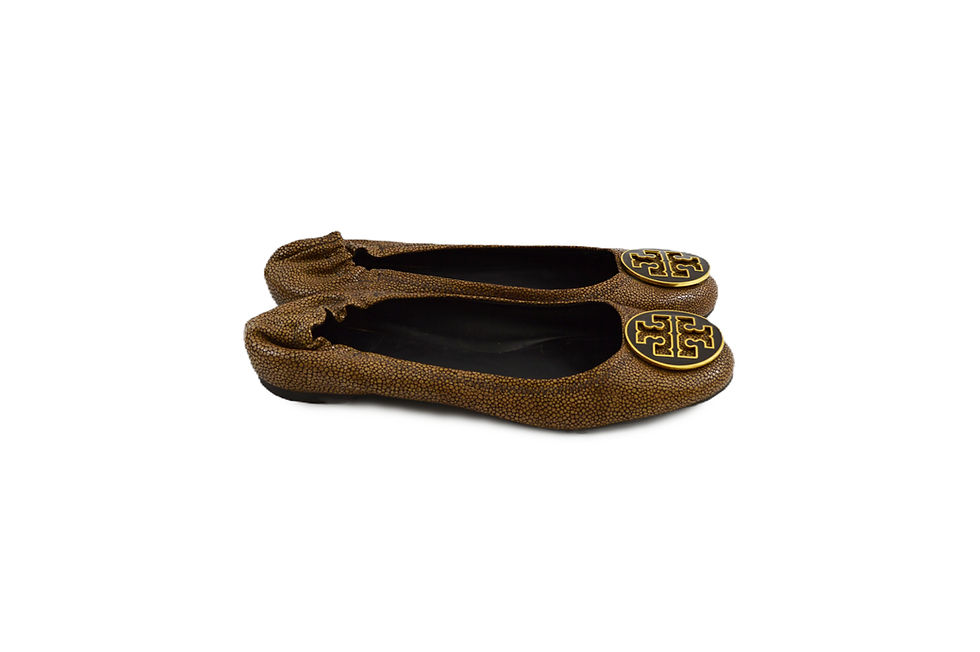Thumbnail: Tory Burch signature logo ballet flat #220-26