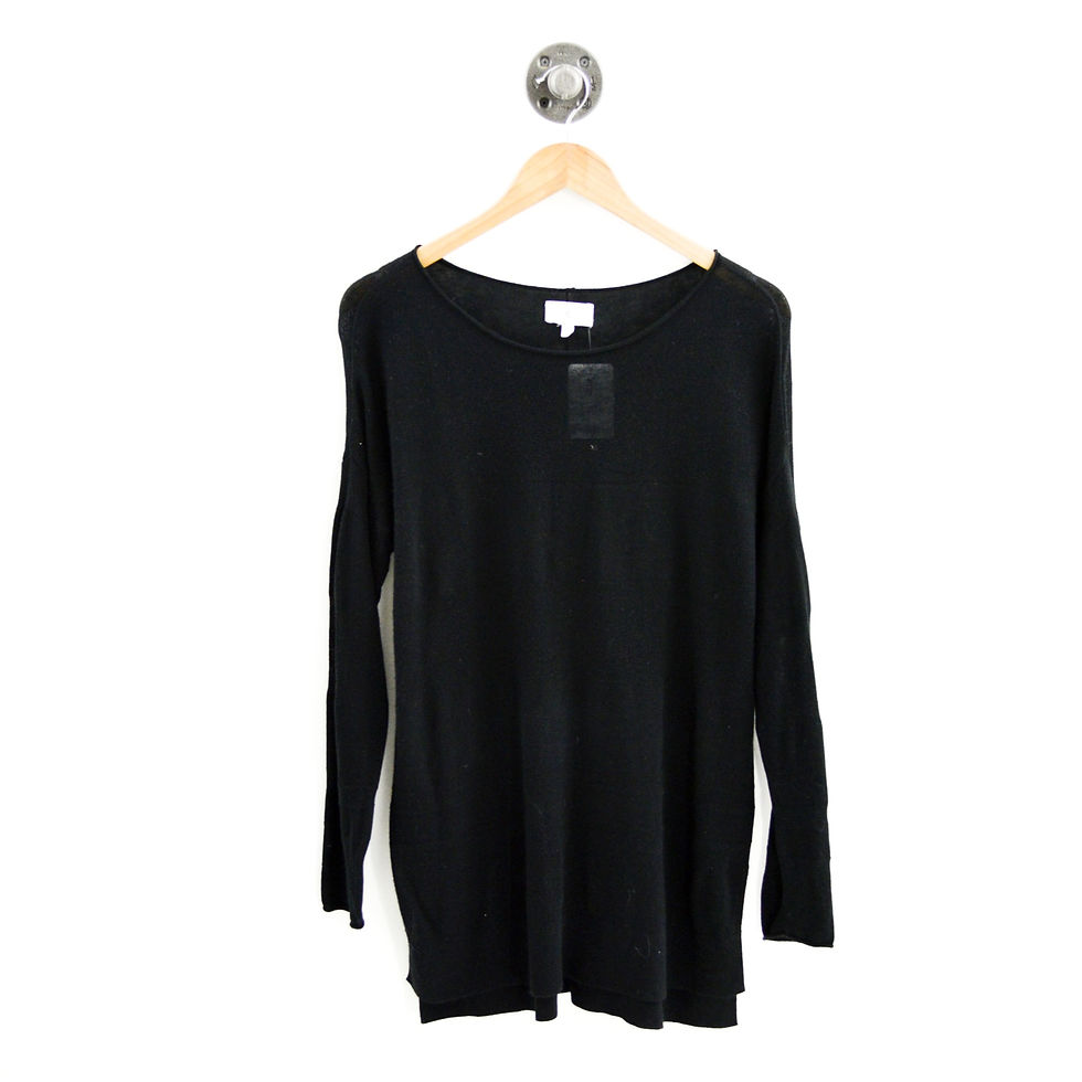 Thumbnail: Lou & Grey Sheer Panel L/S Sweater #187-90