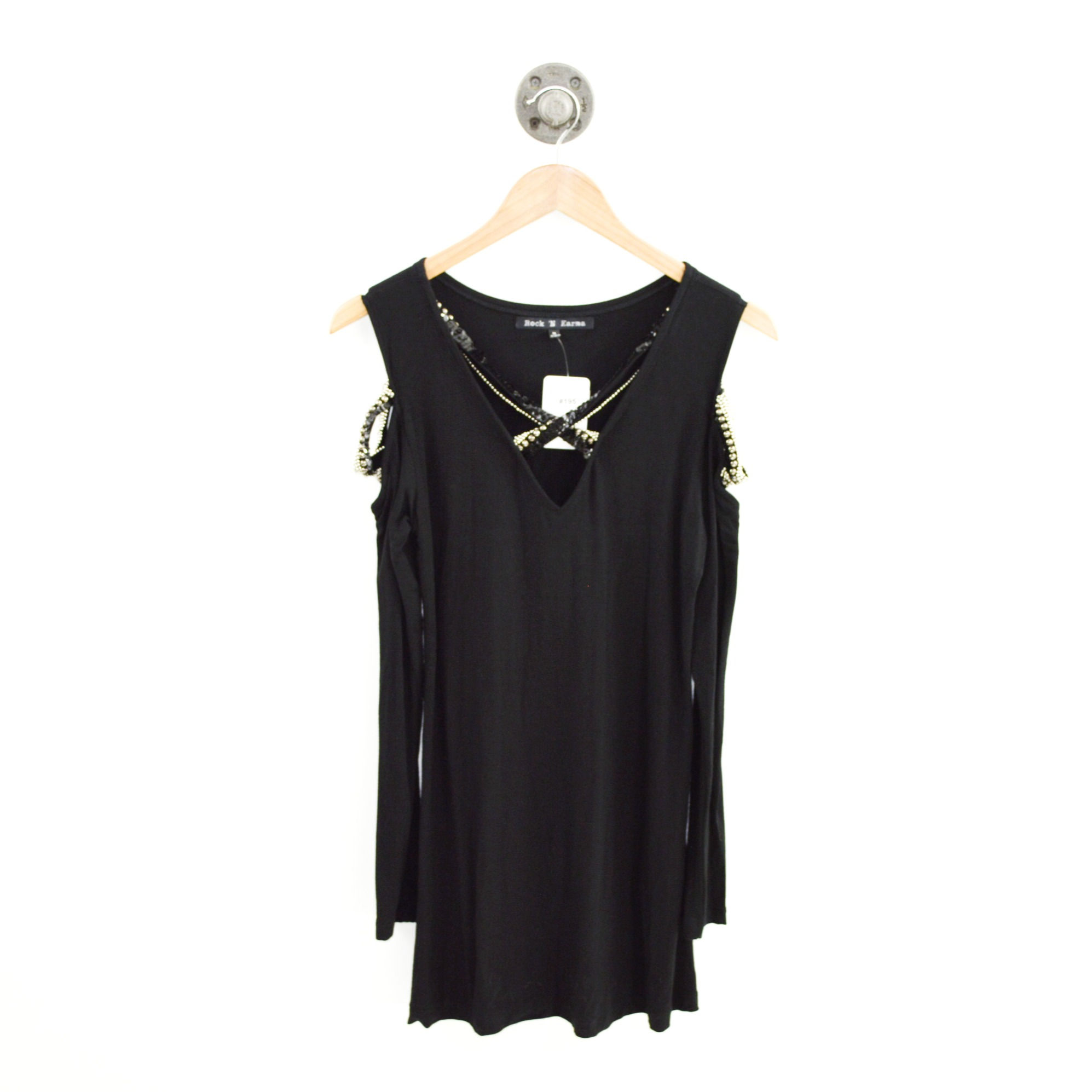 Rock N' Karma Cold Shoulder Dress #195-32