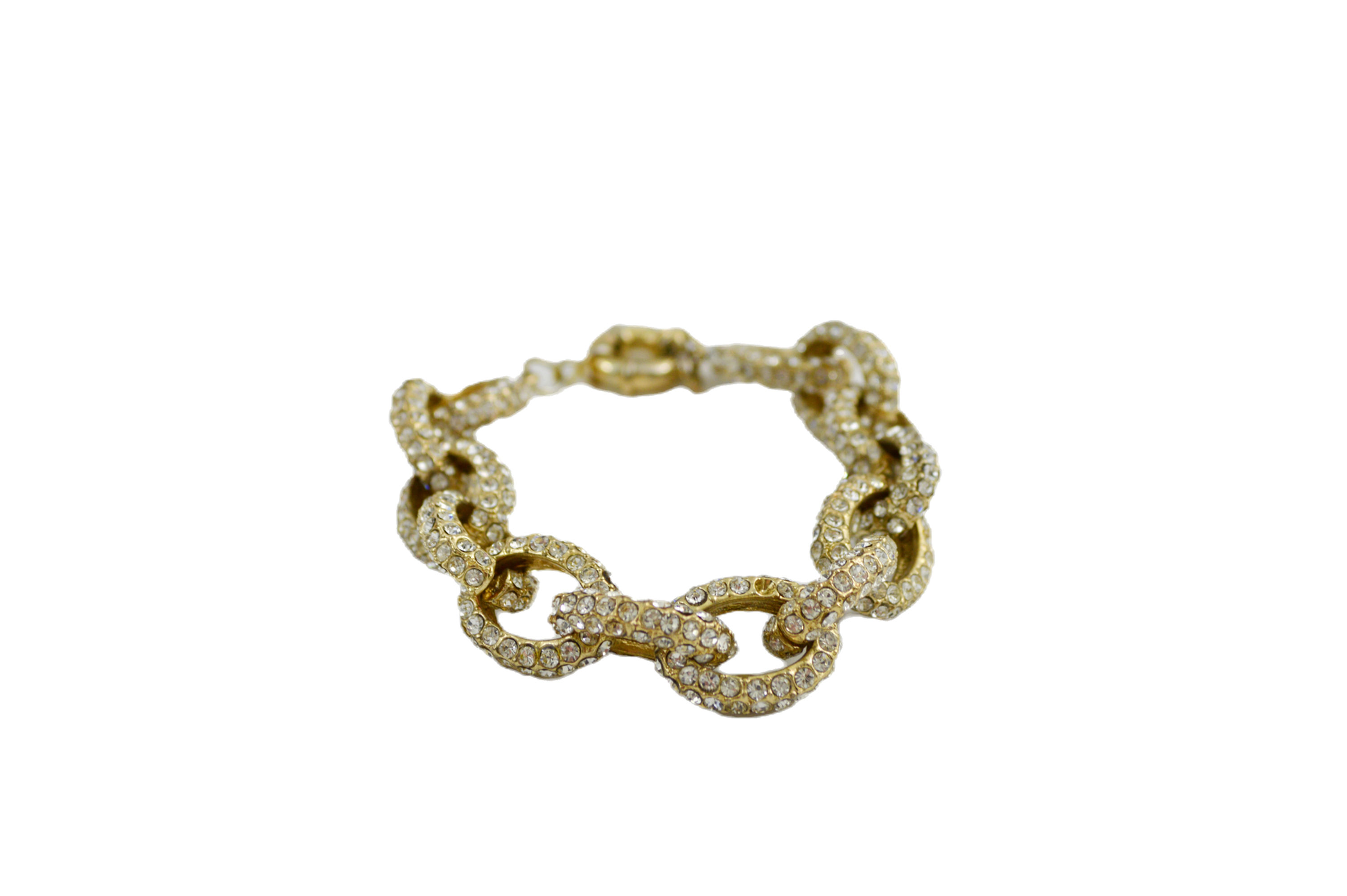 J. Crew rhinestone embellished chain bracelet #220-21