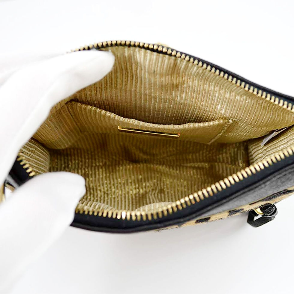 Thumbnail: Lauren Merkin animal print calf hair crossbody bag #143-18