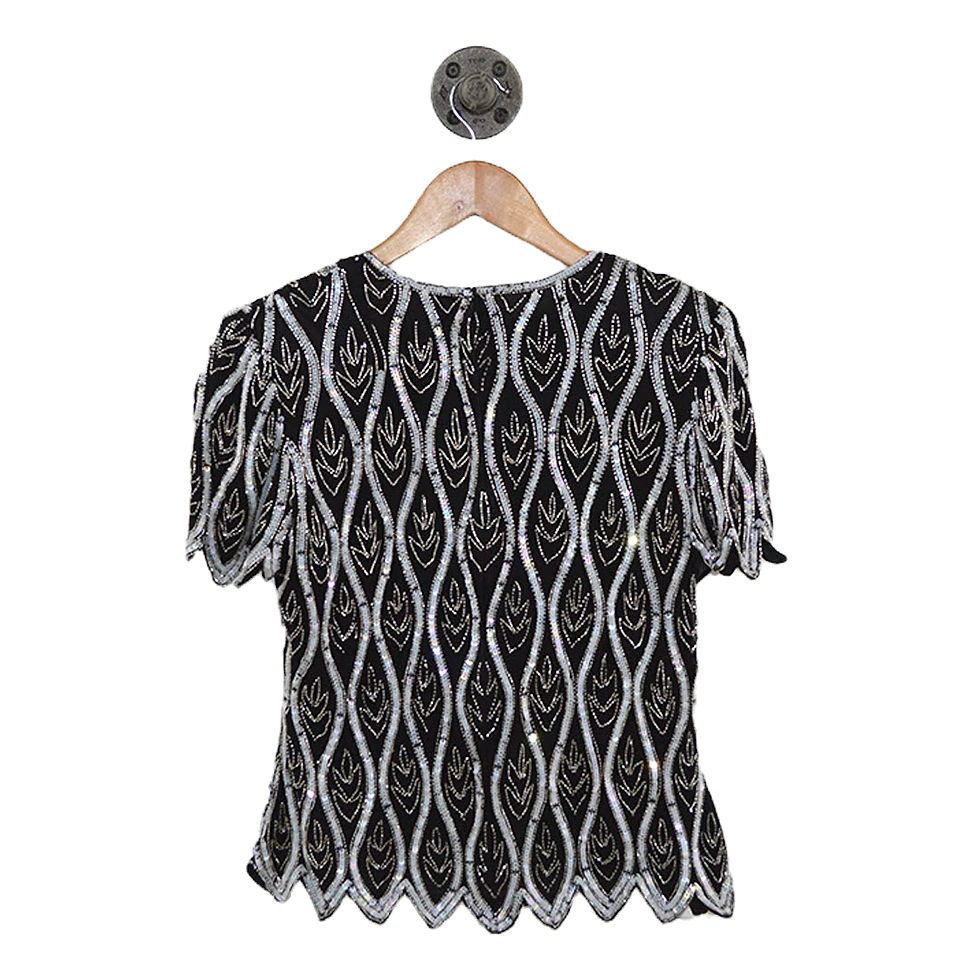 Thumbnail: Papell Boutique Evening Beaded Top #176-38