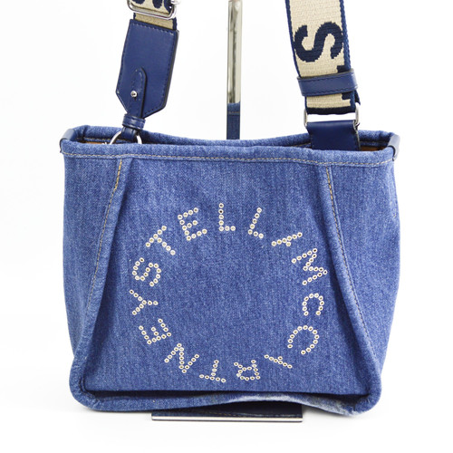 ★Stella McCartney★ ECO DENIM ショルダーバッグ Women Smoky Blue Stella Logo Eco Denim Shoulder Bag | Stella