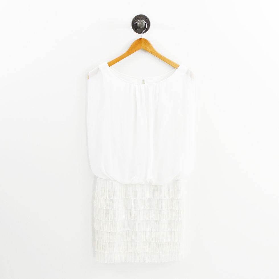 Adian Mattox Fringe Mini Dress #206-9