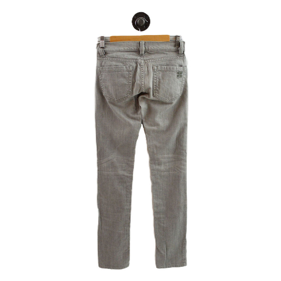 Thumbnail: Bcbgmaxazria Mid-Rise Straight Jeans #100-70