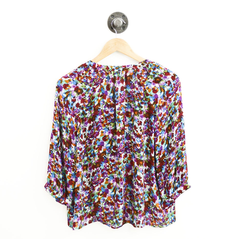 Thumbnail: Joie Silk Print Blouse #196-74