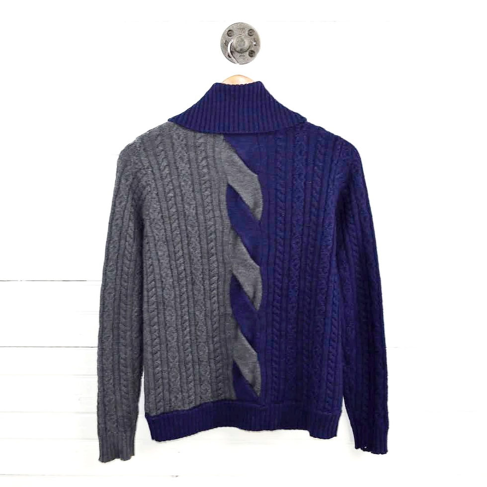 Thumbnail: Milly Turtleneck Cable Knit Sweater #185-61