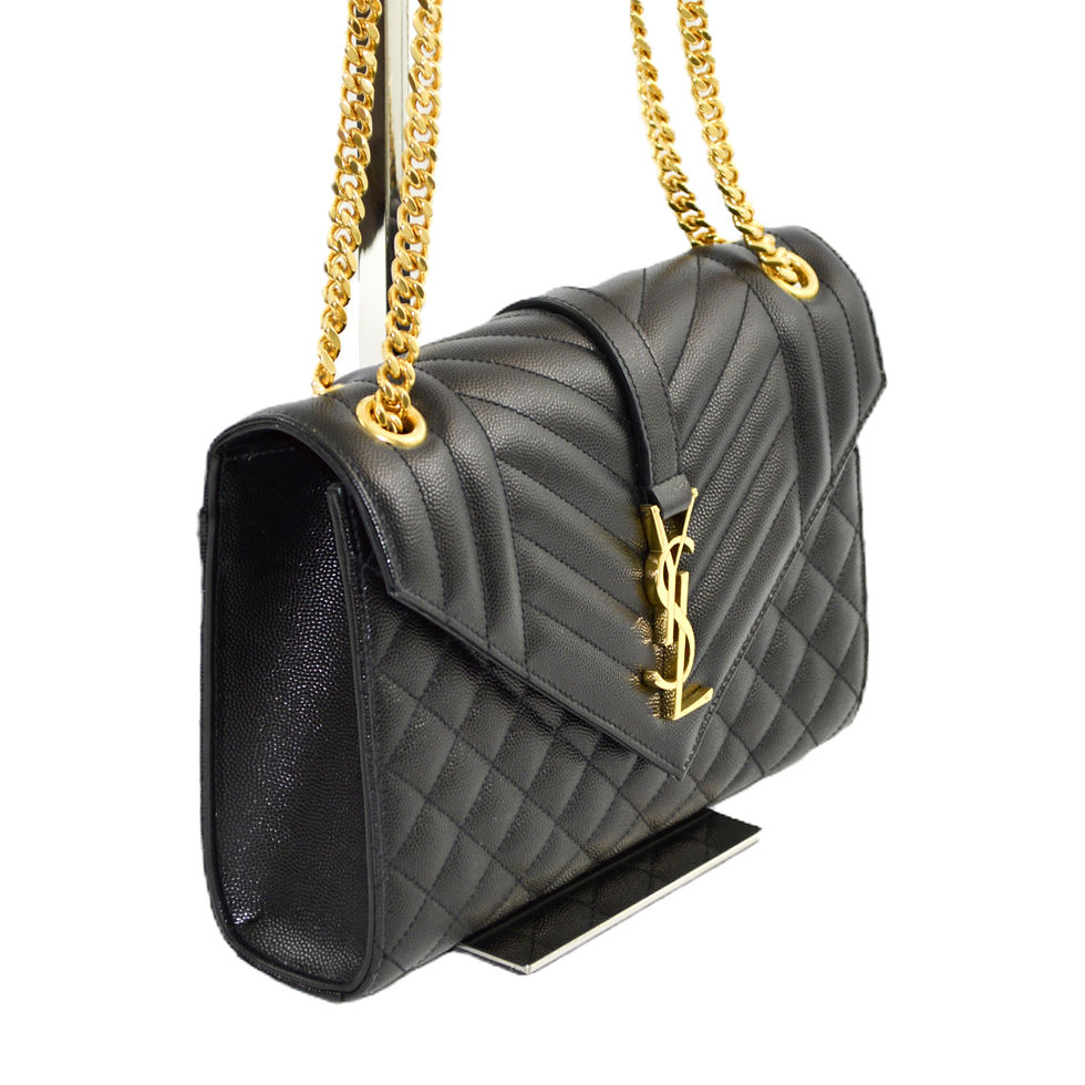 Thumbnail: Yves Saint Laurent envelope medium quilted bag #220-1