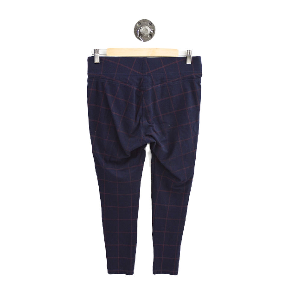 Thumbnail: LOFT Plaid Pull On Legging Pant #196-123