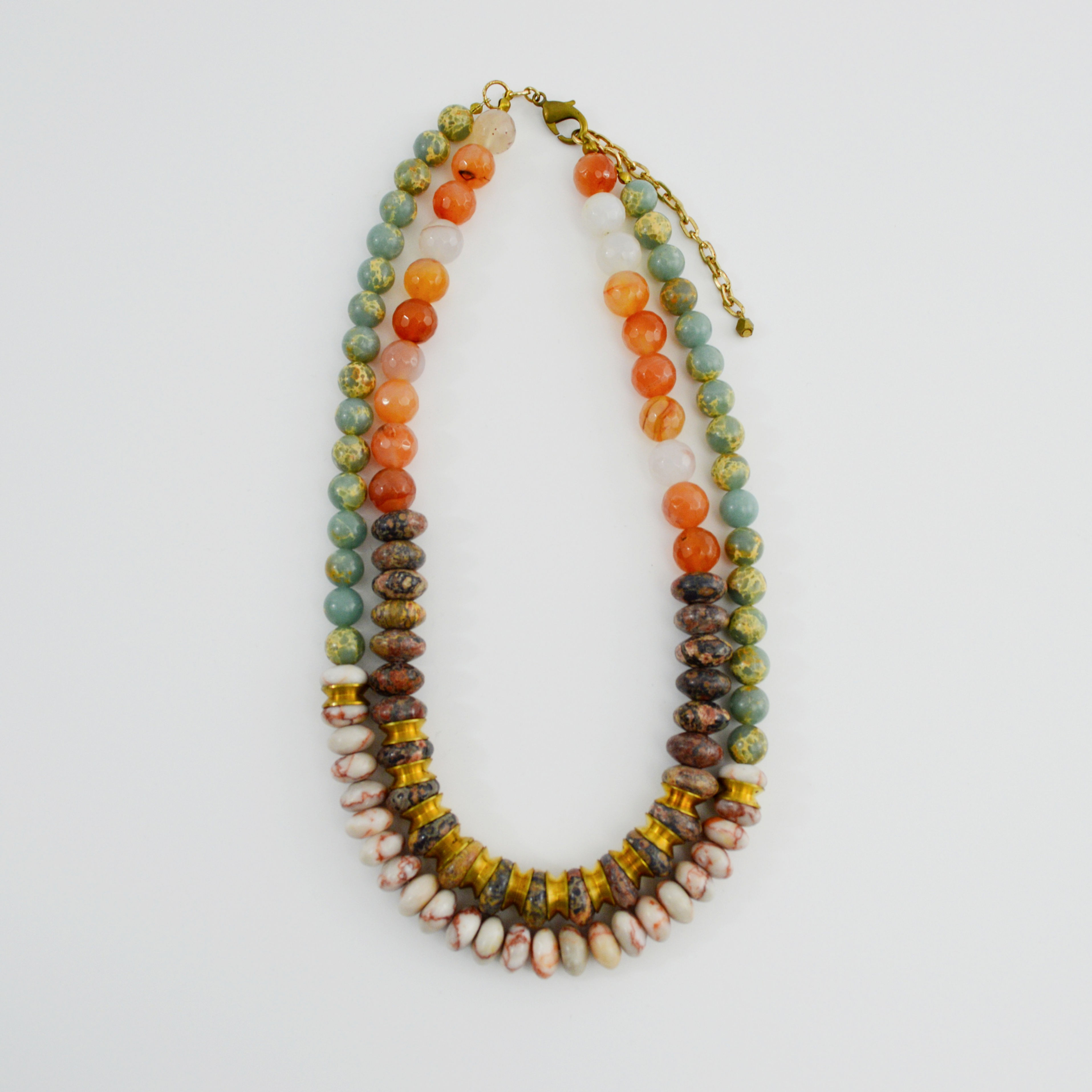 J. Crew Double Stand Beaded Necklace #123-3087