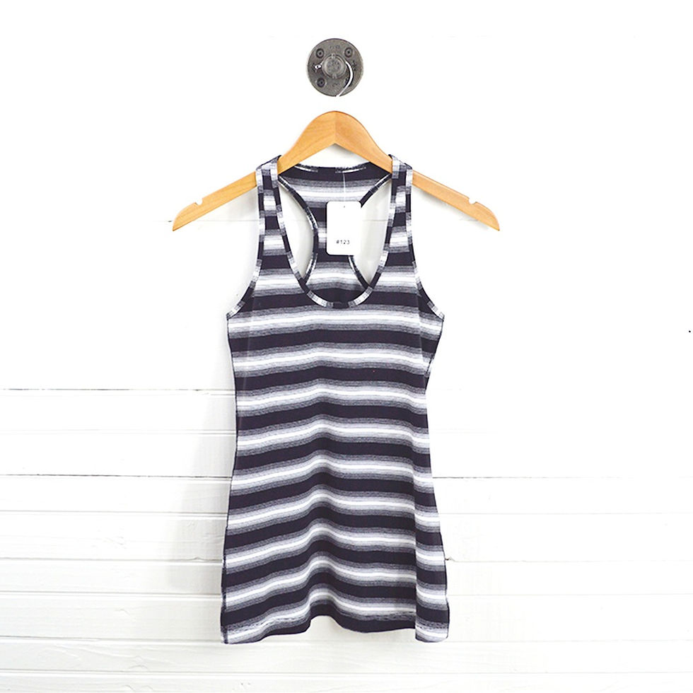 Thumbnail: Lululemon Athletica Stripe Racer Back Tank Top #123-41