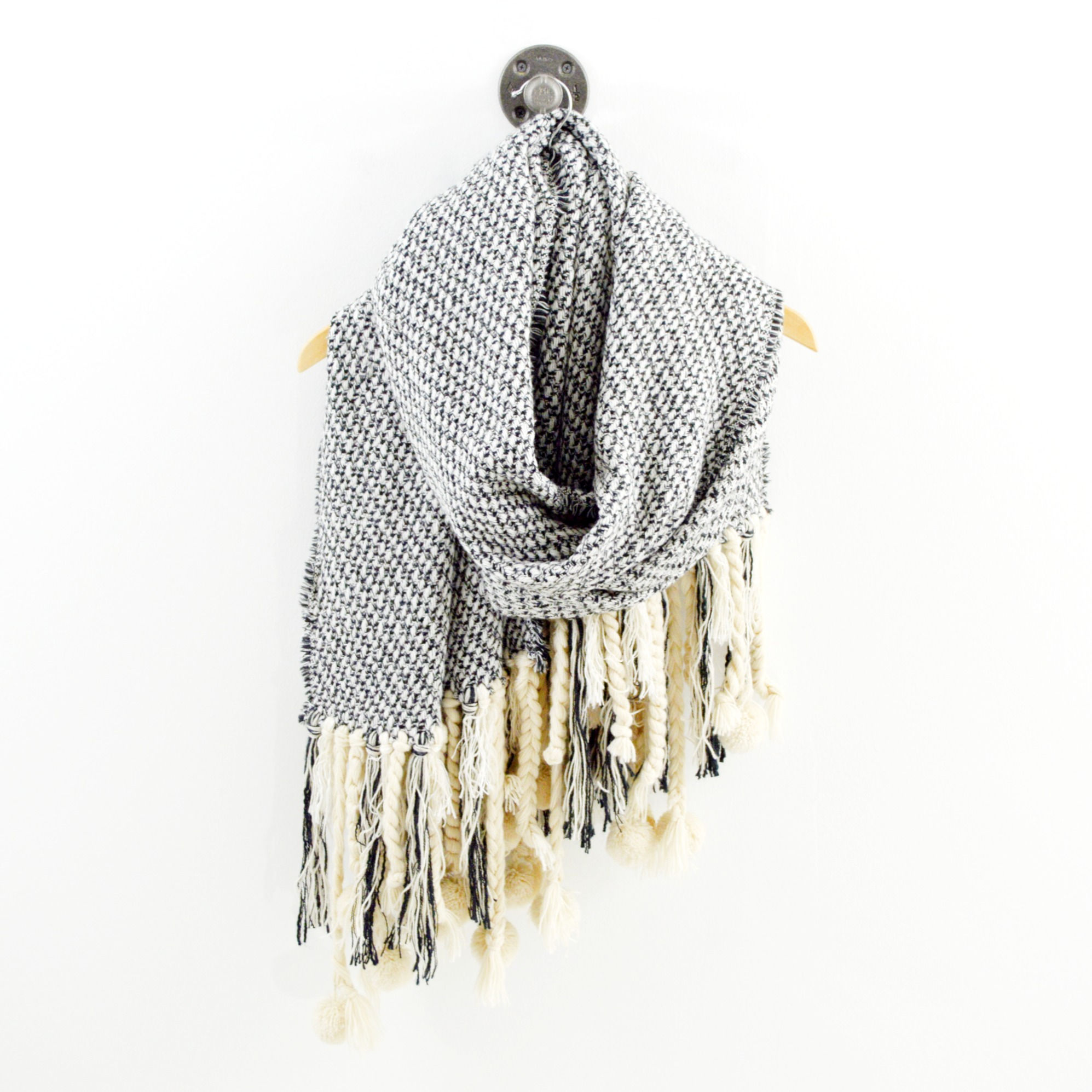 Knitted & Knotted Oversized Scarf #194-3094