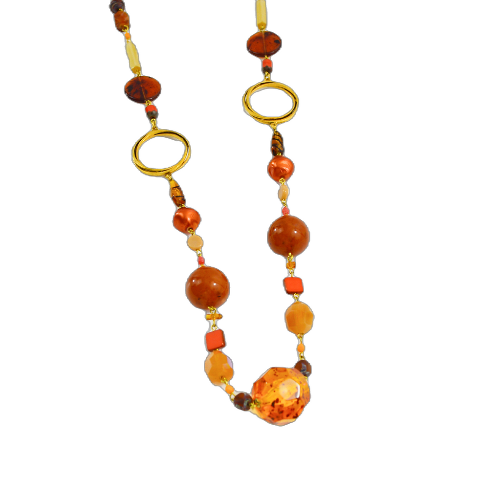 Thumbnail: Poggi Paris beaded necklace #217-110
