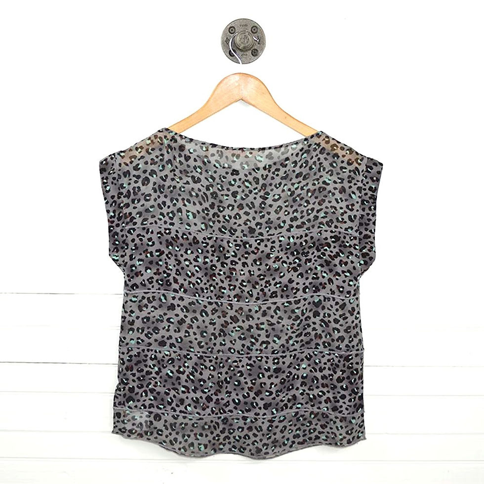 Thumbnail: Rebecca Taylor Animal Print Top #186-35