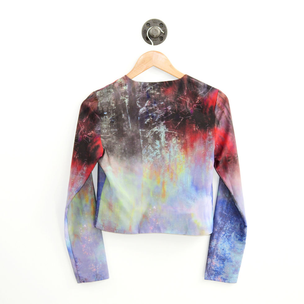 Thumbnail: Pjk Watercolor Print Blazer #186-110