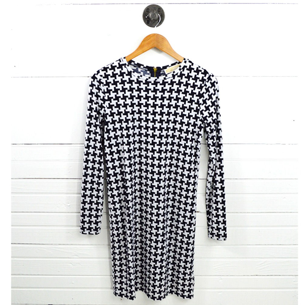 Michael Kors Houndstooth Print Jersey Dress #150-3100