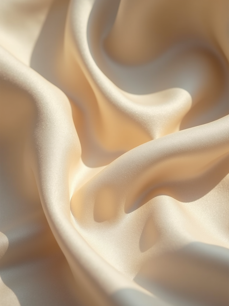 Soft textures of folded silk and cashmere fabrics illustrating quality garment care.