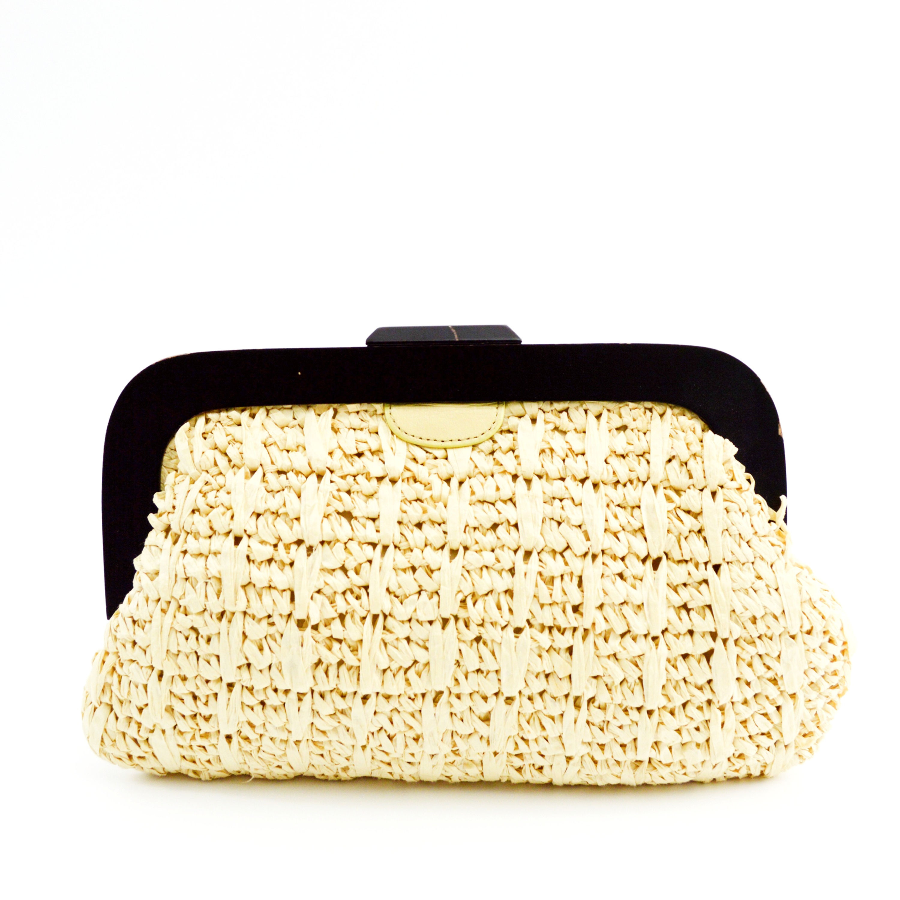 Banana Republic Woven Straw Clutch Bag #163-3066