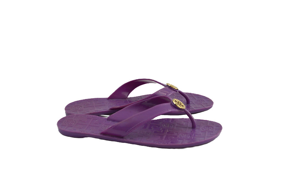 Thumbnail: Tory Burch Thora jelly flip-flop sandals #220-31