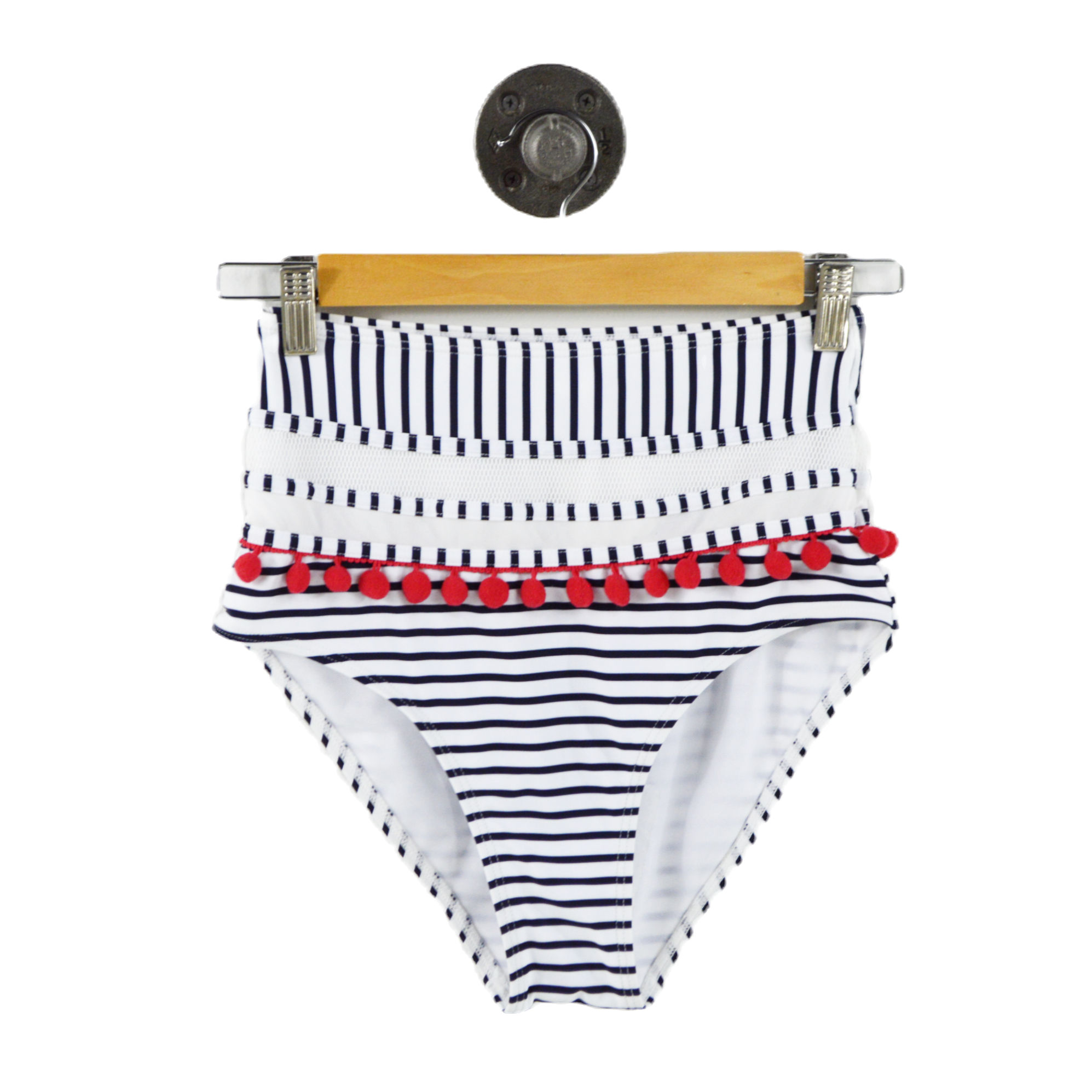 COCOSHIP Highwaisted Striped Bikini Bottom #210-13