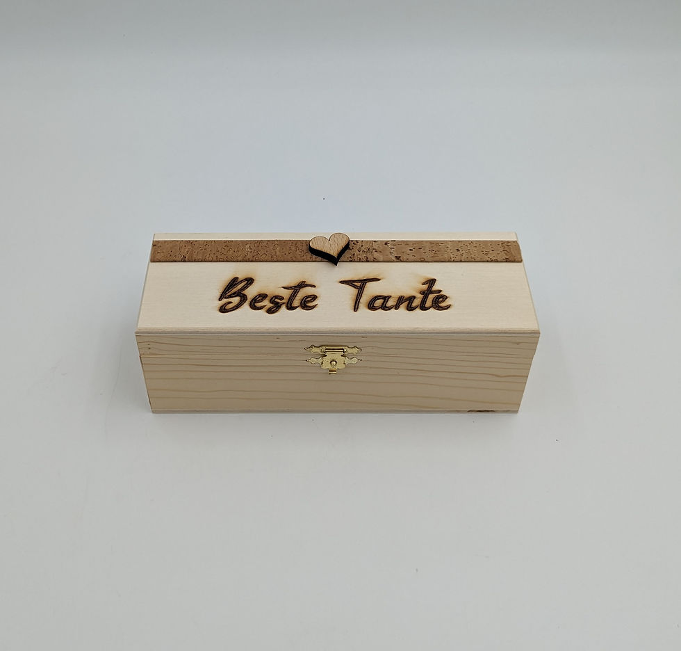 Miniaturbild: Kassette mit Kork + Herz "Beste..."