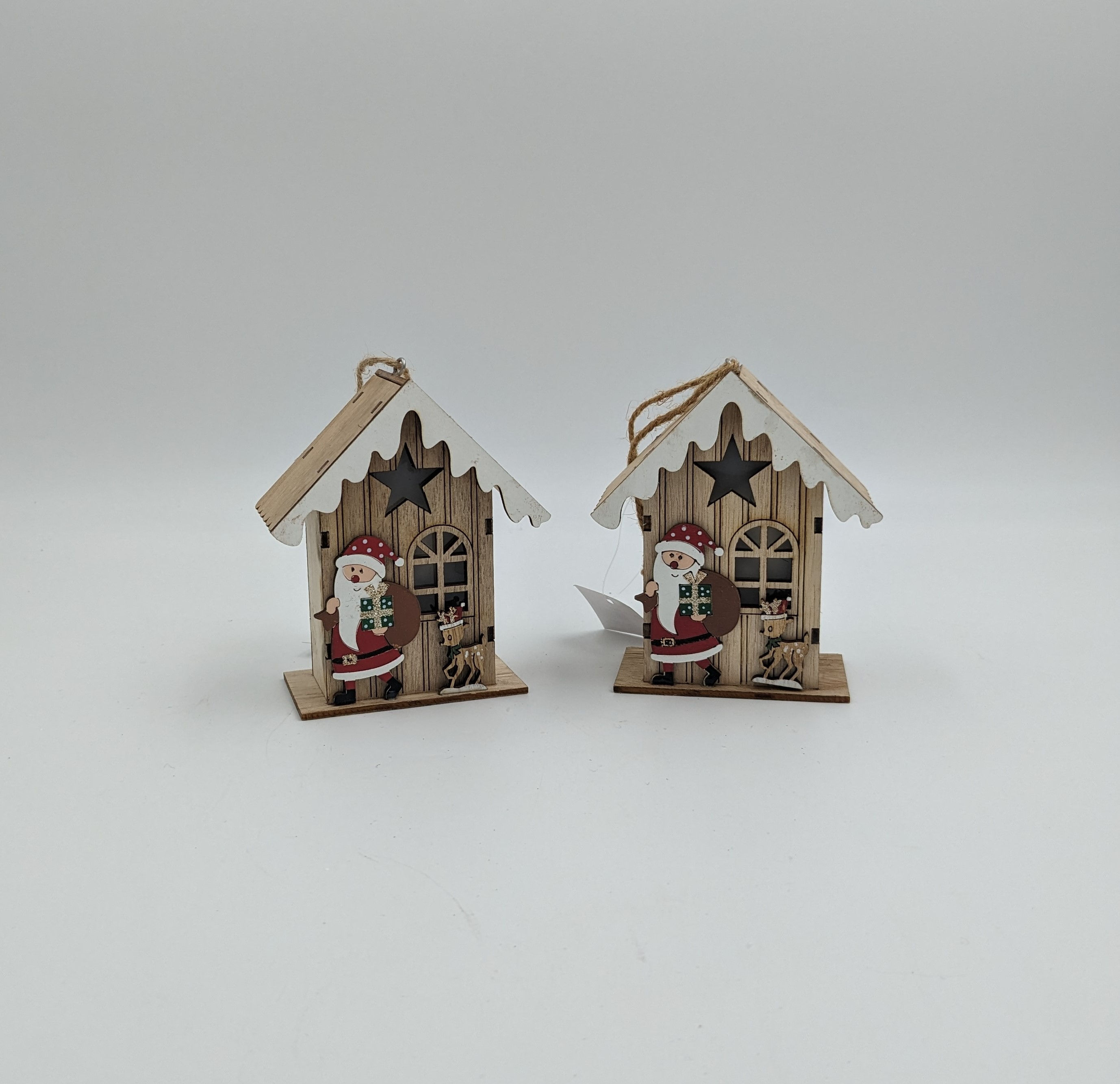 Weihnachtsholzhaus Nikolo + LED