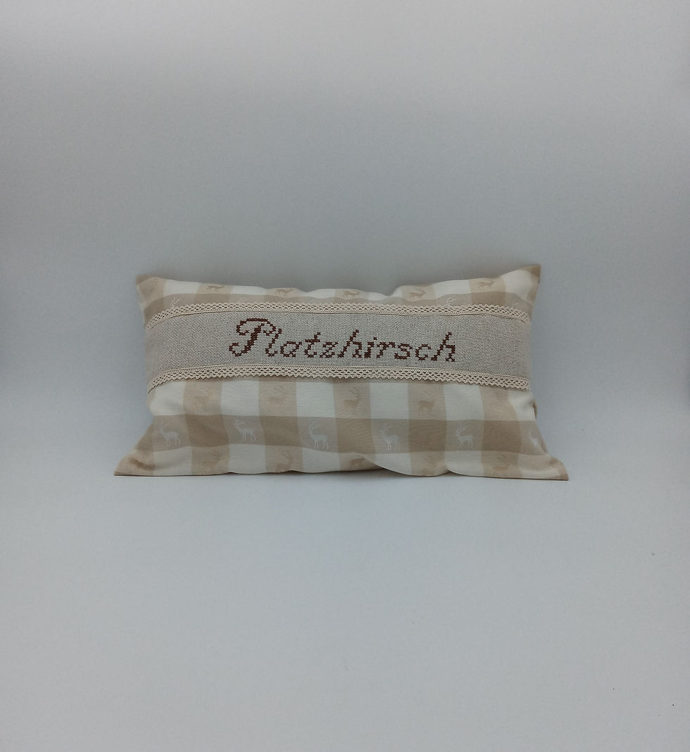 Miniaturbild: Kissen bestickt länglich