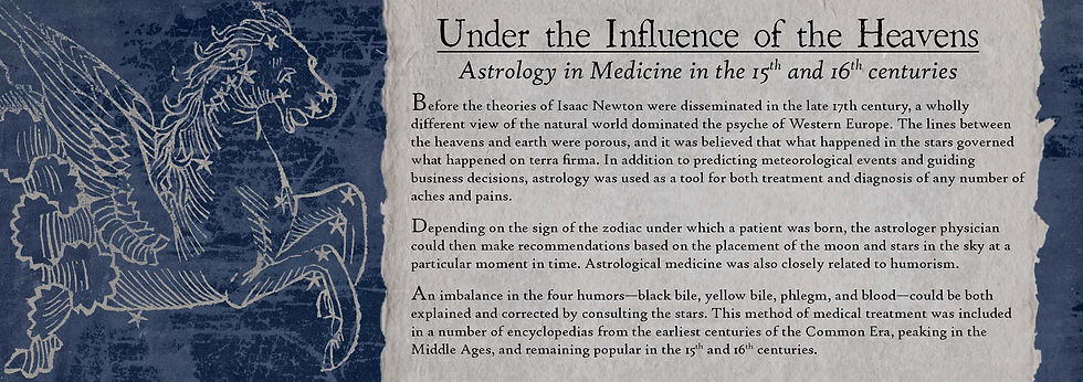 Astrology in Medicine exhibition panel