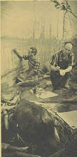 WPA-era mural by George Peter, created for the Milwaukee Public Museum and labeled as part of the Mu