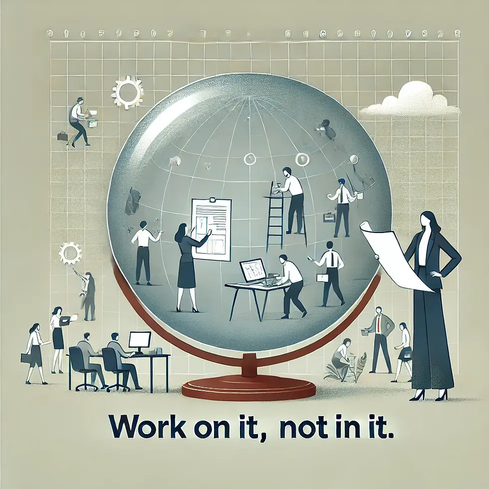 Work On It, Not In It