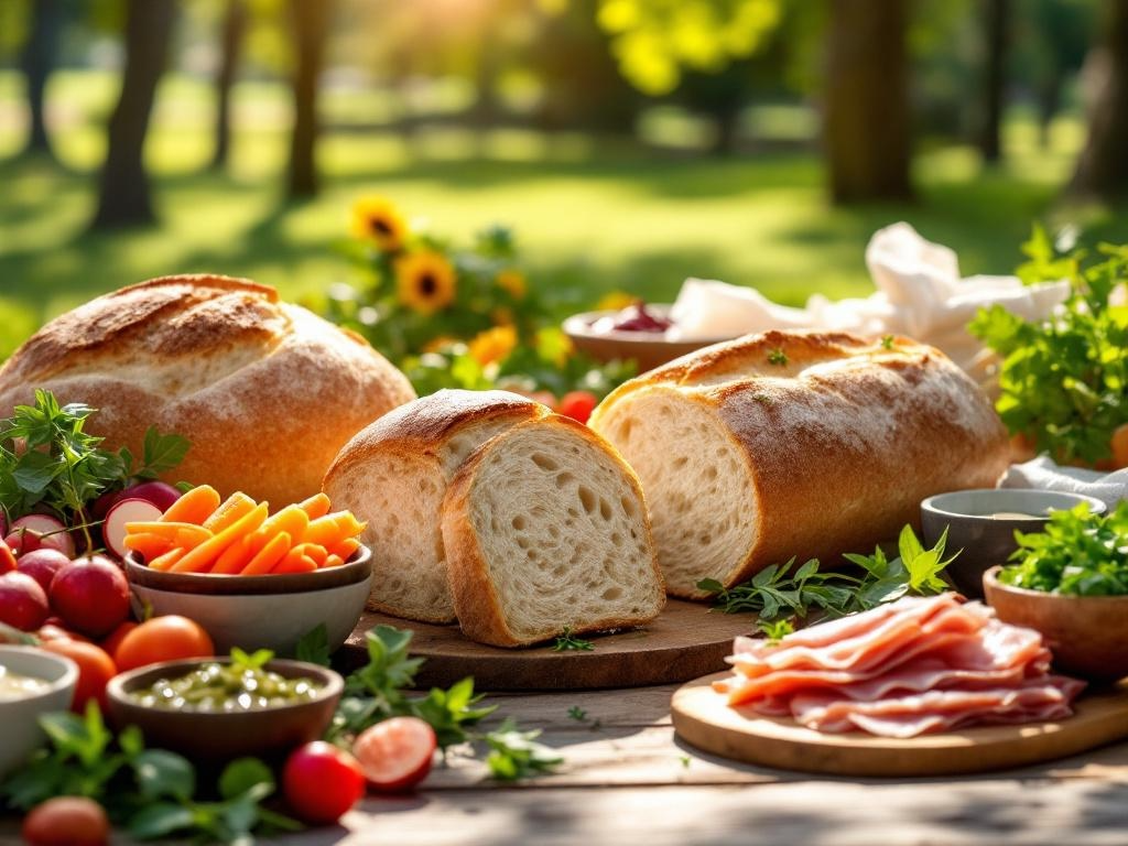 Arranged Food and Objects