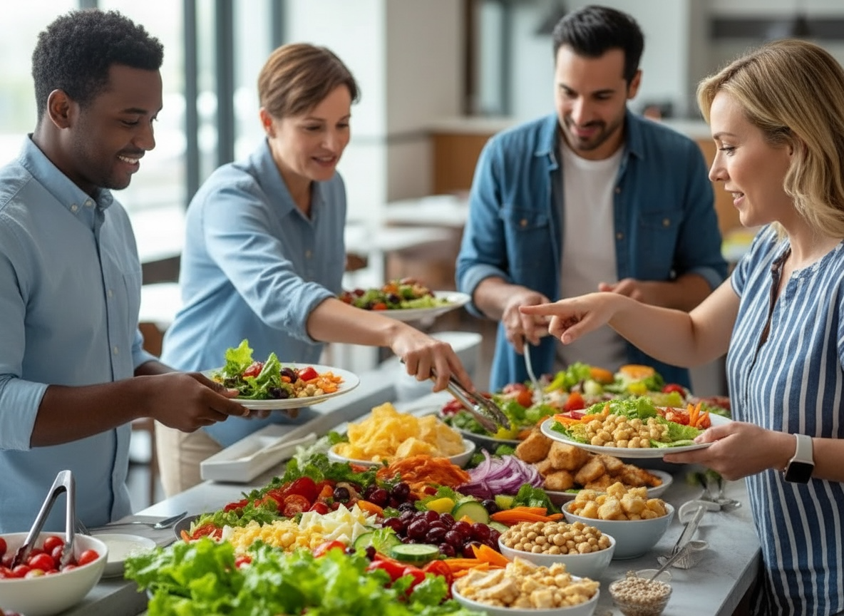 Arranged Food and Objects