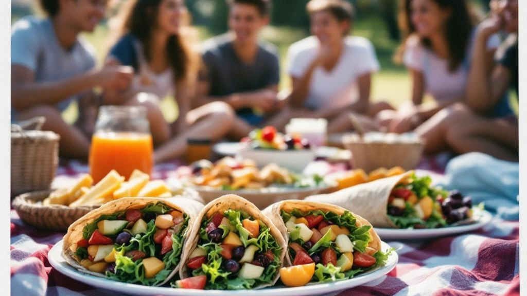 Arranged Food and Objects