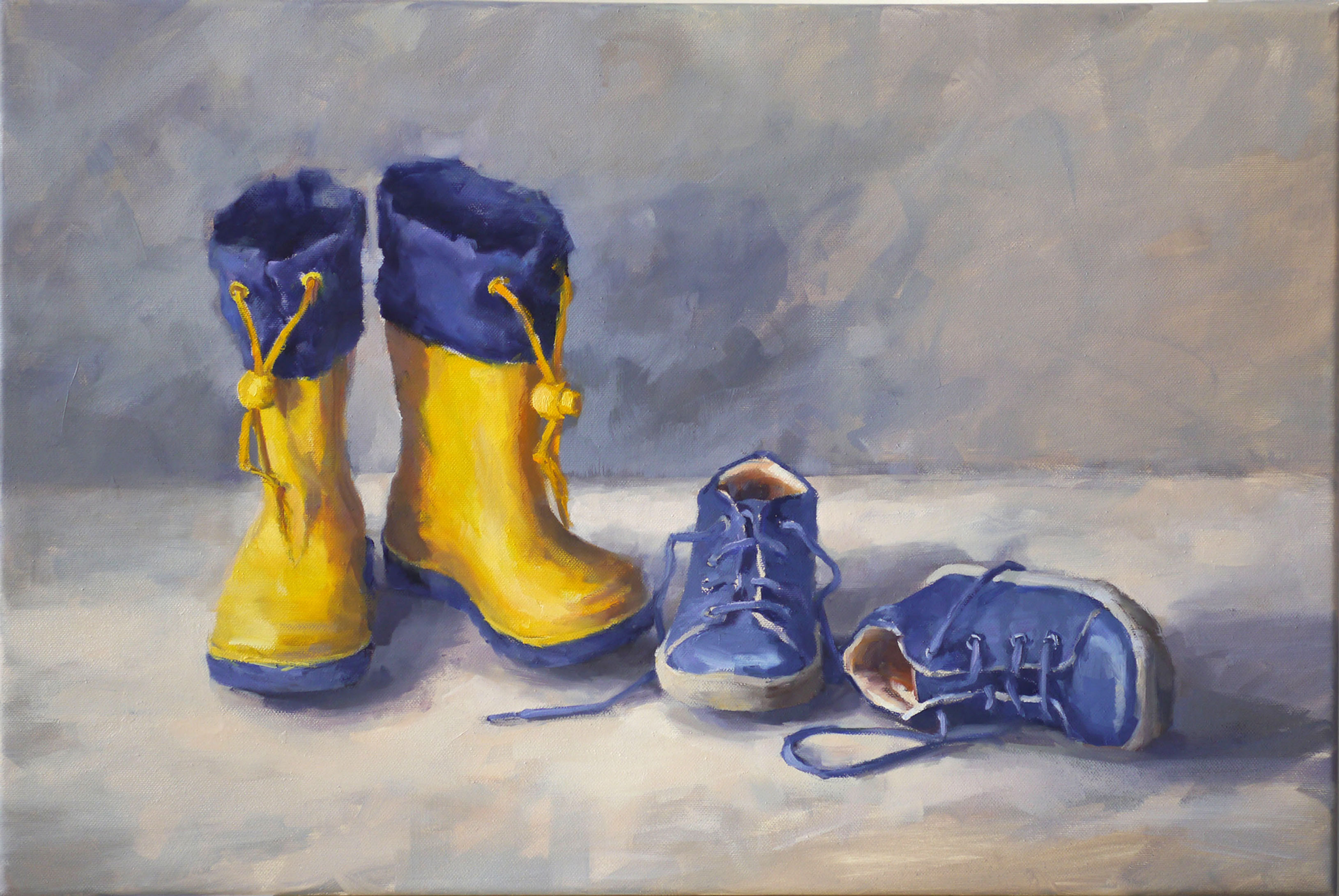Petermann, Hanna: Gummistiefel und kleine blaue Schuhe