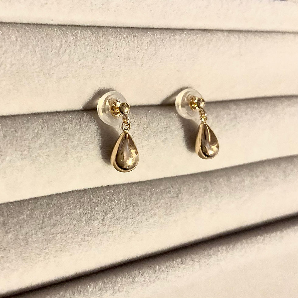 Thumbnail: 18K Yellow Gold Droplet Earring
