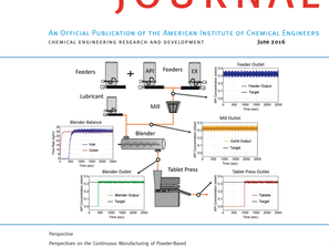 Dr. Ierapetritou and Dr. Muzzio in the cover of Aiche Journal