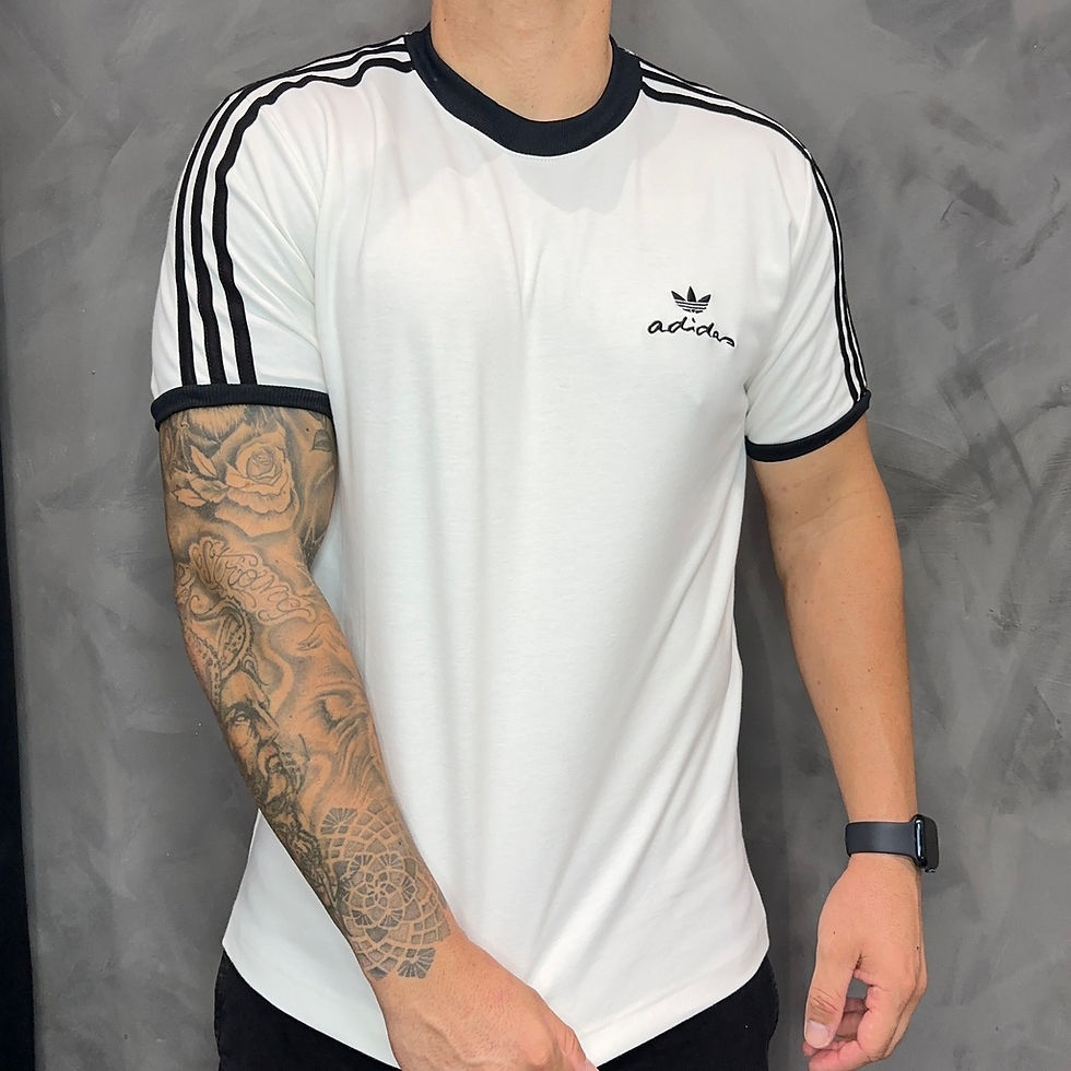 Miniatura: Camiseta Adidas Branco c/ Preto