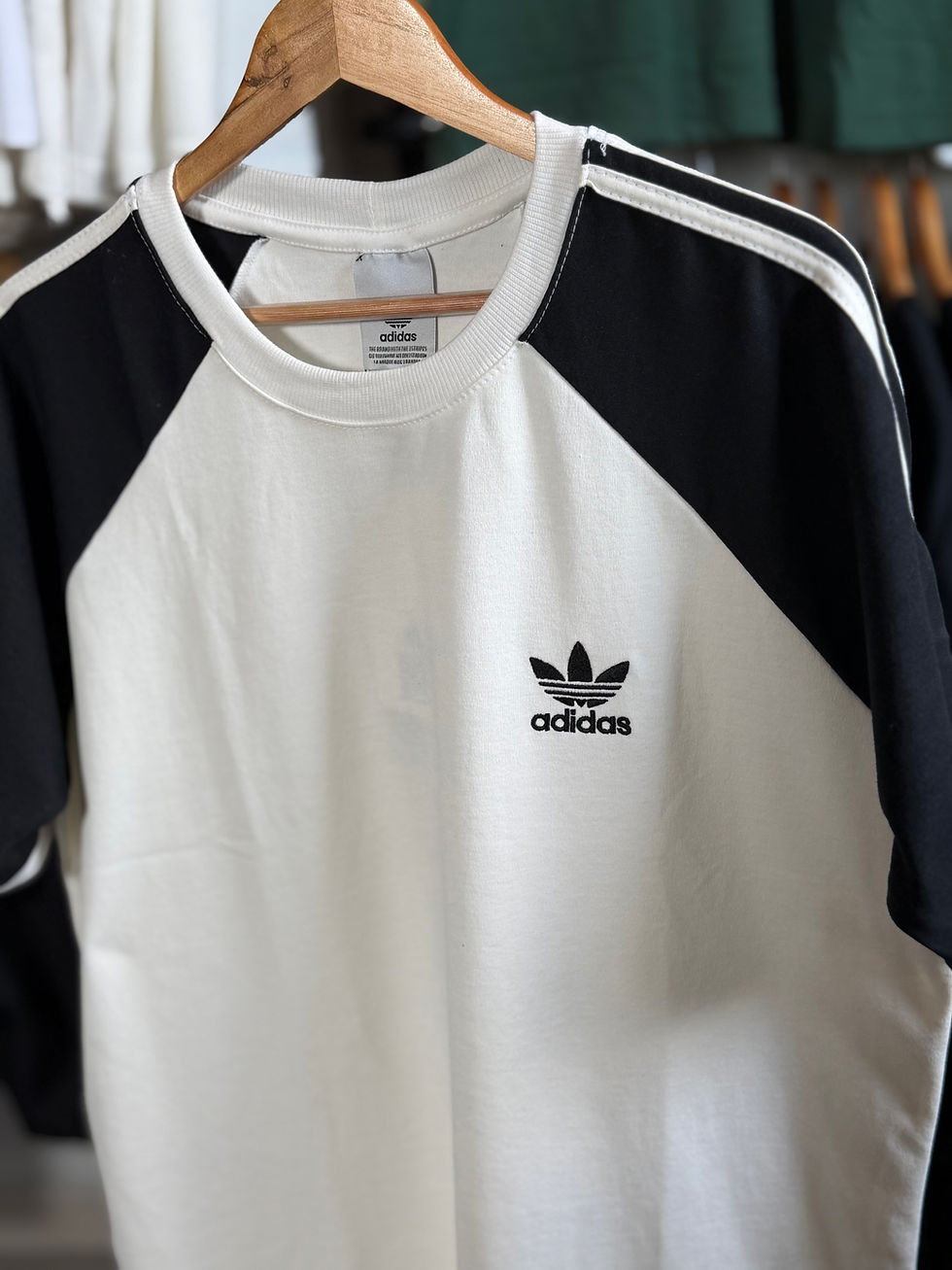 Miniatura: Adidas Raglan Off White c/ Preto 