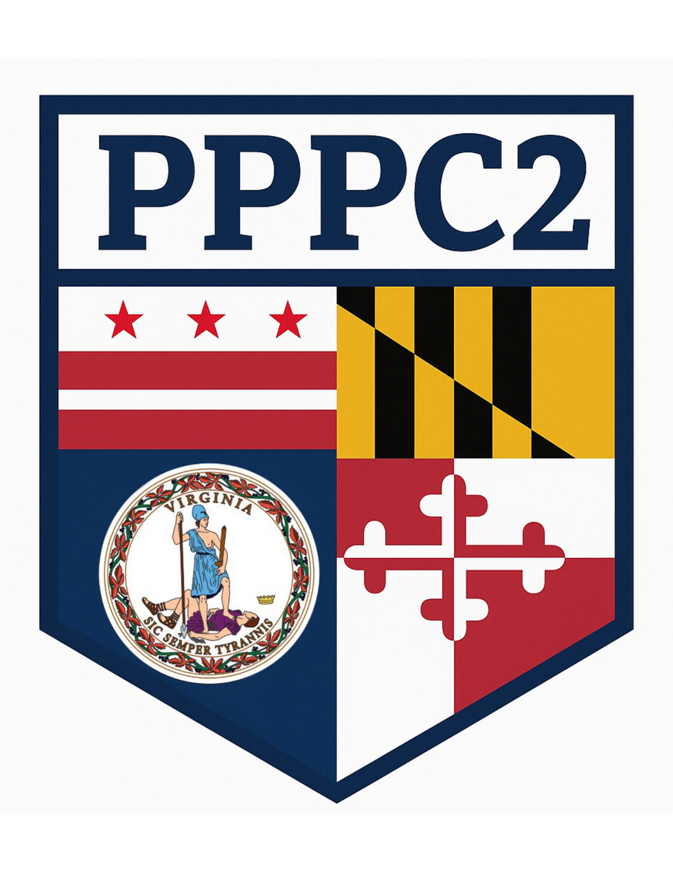 PPPC2 Pest Control company logo featuring DMV regional symbols