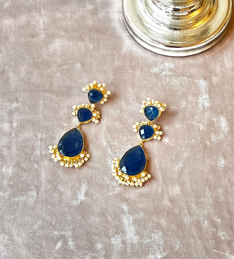Thumbnail: Earrings (Royal blue)