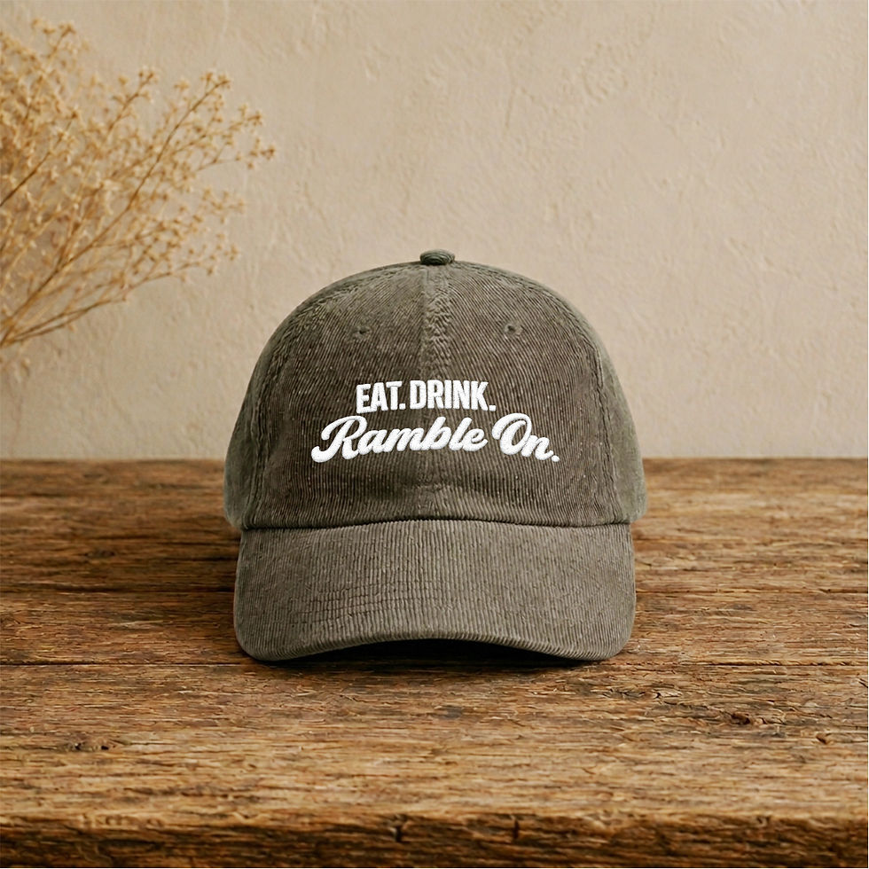 Thumbnail: Vintage Corduroy Cap｜Eat. Drink. Ramble On.