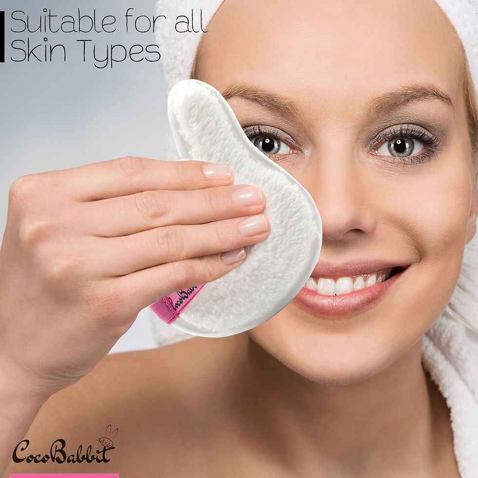 Thumbnail: CocoBabbit WHITE Cute Rabbit Shaped Reusable Makeup Removers