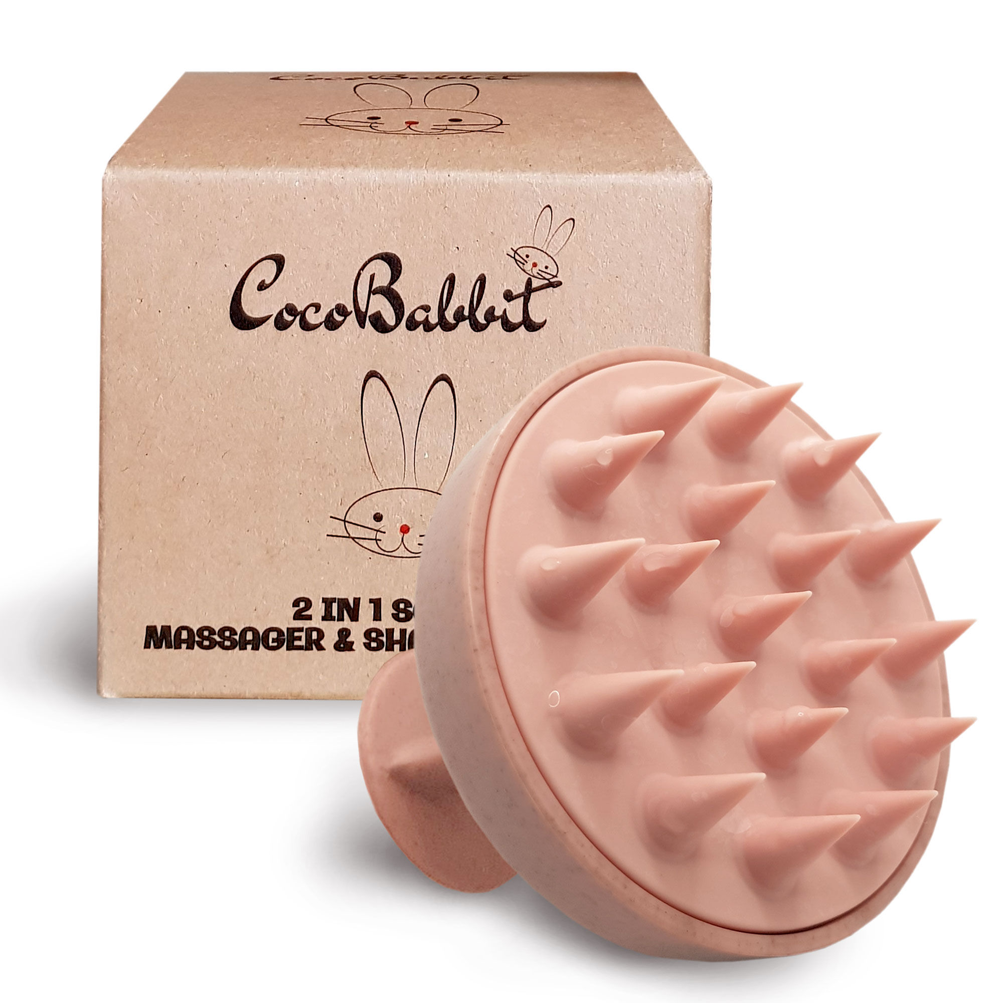 CocoBabbit 2 in 1 Scalp Massager and Shampoo Brush