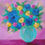 Thumbnail: blue flower art by Olivia Leader