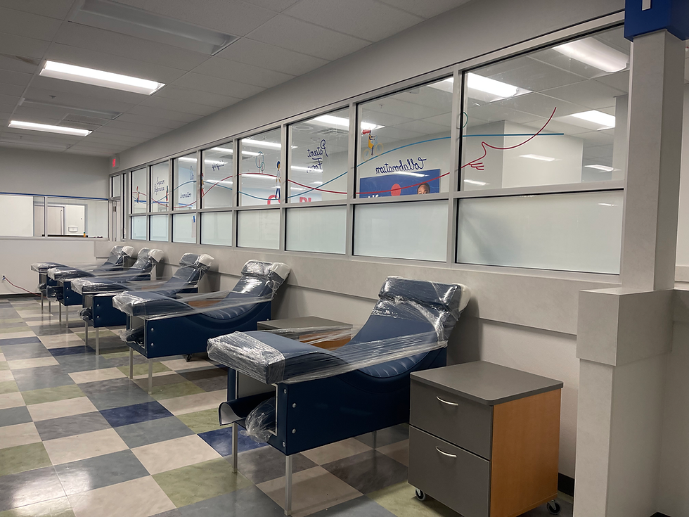 Medical Facility with Privacy Frost Tint