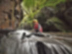 Thumbnail: Canyoning Youth Descending a Waterfall