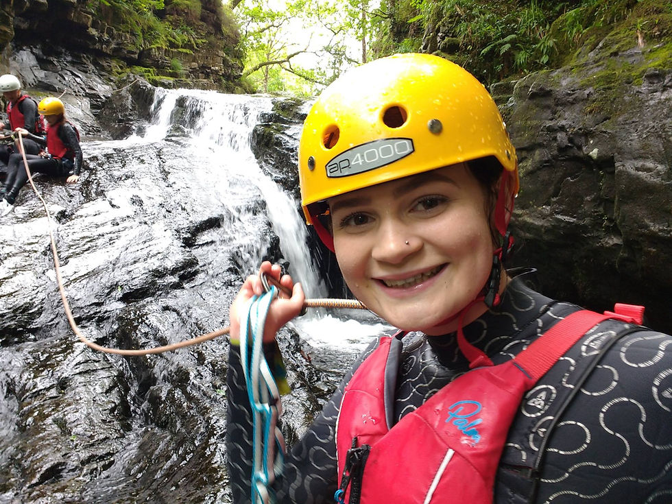 Thumbnail: Canyoning Lady Smiling and Having Fun