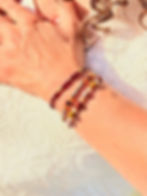 bracelet en grenat vertus