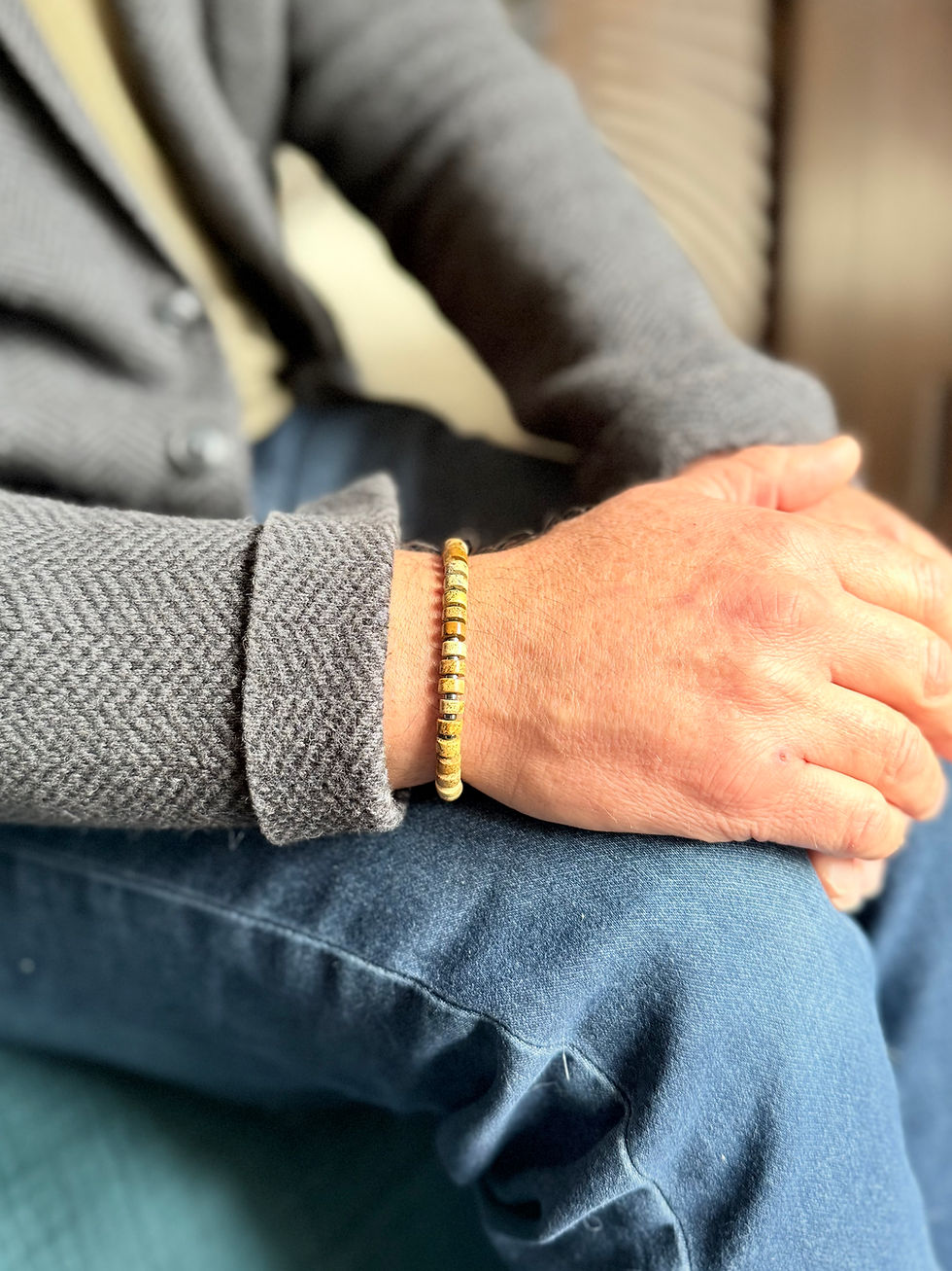 Miniature : bracelet homme pierre naturelle Momanet